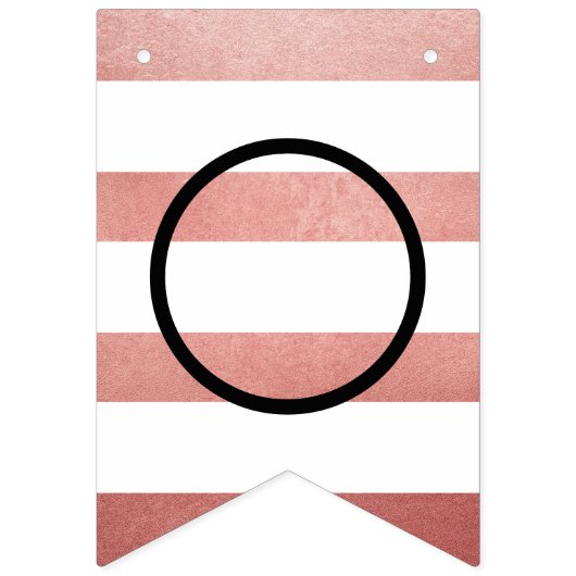 Gefeliciteerd met modern Roos Gold Afstuderen Vlaggetjes (Tweede vlag)