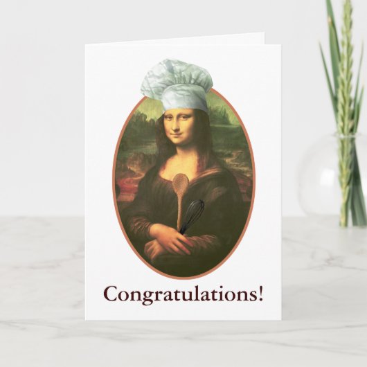 Gefeliciteerd met Mona Lisa Kaart (Voorkant)
