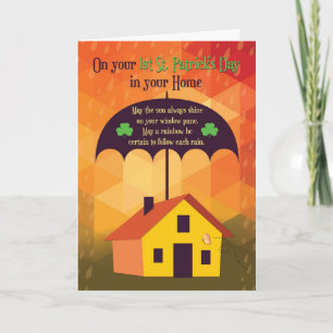 Gefeliciteerd met New House, Umbrella House Kaart