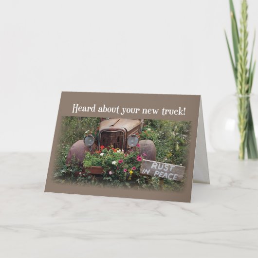 Gefeliciteerd met New Truck Kaart (Voorkant)