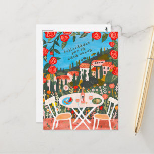 Gefeliciteerd Met Nieuw Huis Platteland Uitzichten Briefkaart