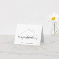 Gefeliciteerd met nieuw onroerend goed voor thuisg
