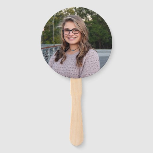 Gefeliciteerd met onze Afstudeerder, foto van 2021 Handwaaier (Achterkant)