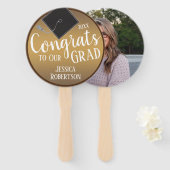 Gefeliciteerd met onze Afstudeerder, foto van 2021 Handwaaier (Voorkant en achterkant)