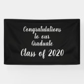 Gefeliciteerd met onze Afstuderen klas van 2020 Spandoek (Horizontaal)