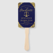 Gefeliciteerd met onze Afstuderen Law School Hand Handwaaier (Voorkant)
