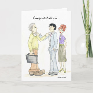 Gefeliciteerd met Ouder man van twee personen Kaart