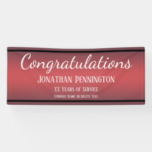 Gefeliciteerd met pensionering Jaren dienst Spandoek