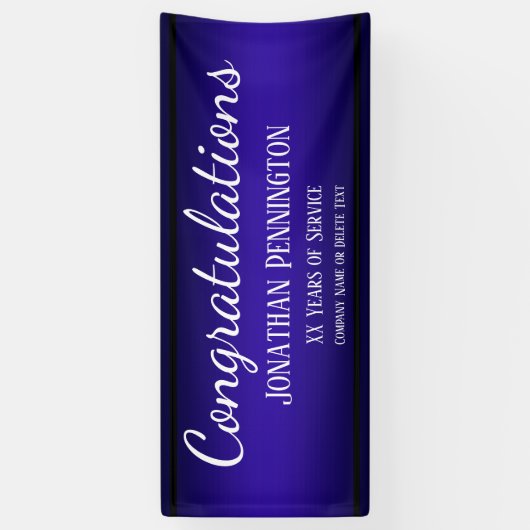 Gefeliciteerd met pensionering Jaren van Service B Spandoek (Verticaal)