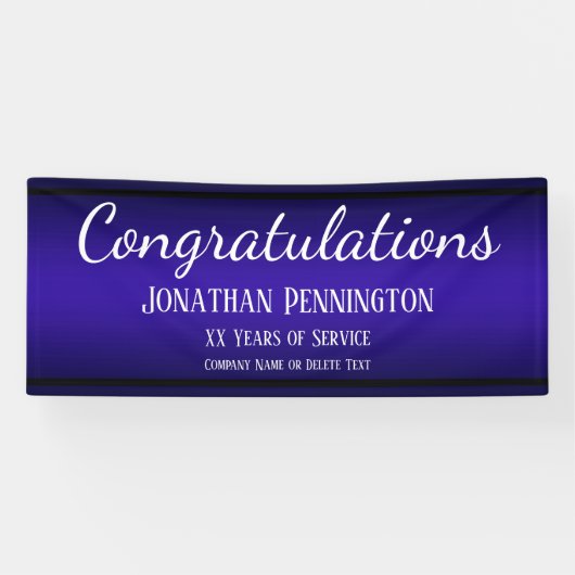 Gefeliciteerd met pensionering Jaren van Service B Spandoek (Horizontaal)