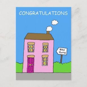 Gefeliciteerd met Samenwonen in Nieuw Thuis Briefkaart