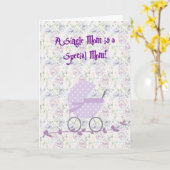 Gefeliciteerd met Single Mam over New Baby Kaart (Gele Bloem)