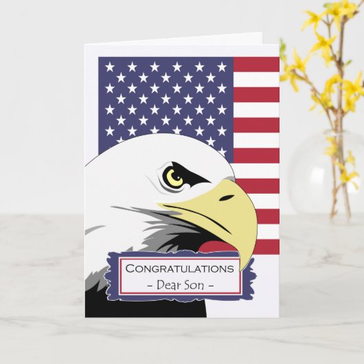 Gefeliciteerd met Son Basic Training, Eagle Kaart (Gele Bloem)