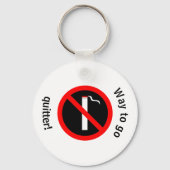 Gefeliciteerd met stoppen met roken sleutelhanger (Voorkant)