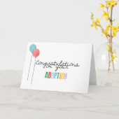 Gefeliciteerd met uw adoptie kaart (Gele Bloem)