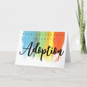 Gefeliciteerd met uw adoptie kaart