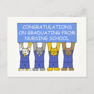 Gefeliciteerd met uw afstuderen aan de verpleegkun briefkaart