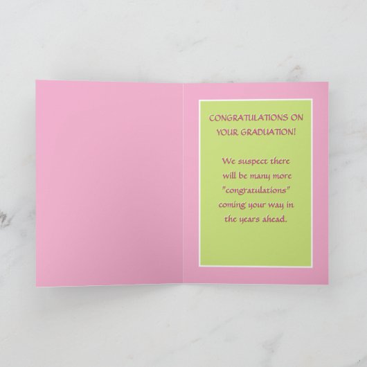 GEFELICITEERD MET UW AFSTUDEREN KAART (Binnen)