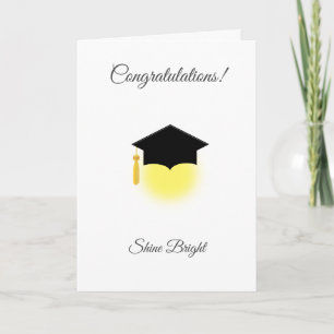 Gefeliciteerd met uw afstuderen op wit kaart