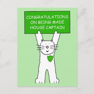 Gefeliciteerd met uw benoeming tot kapitein in het briefkaart