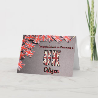 Gefeliciteerd met uw Britse nationaliteit Kaart