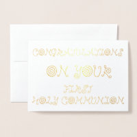 Gefeliciteerd met uw eerste Heilige Communie