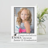 Gefeliciteerd met uw JK Afstuderen fotokaart Kaart (Staand voorkant)