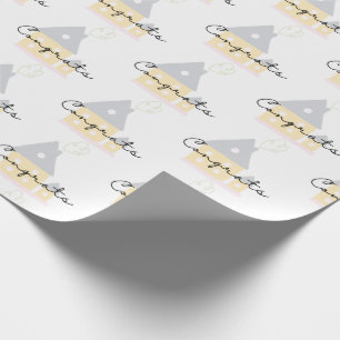 Gefeliciteerd met uw nieuwe Home Wrapping Paper Cadeaupapier