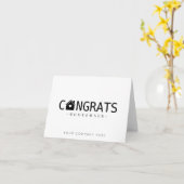 Gefeliciteerd met uw nieuwe huis Bezitter Onroeren Kaart (Gele Bloem)