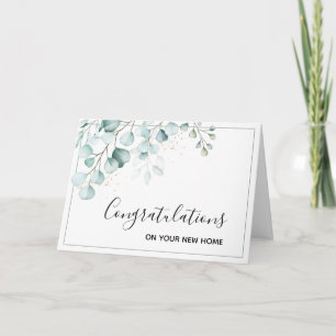 Gefeliciteerd met uw nieuwe huis kaart