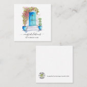 Gefeliciteerd met uw nieuwe huis makelaar vierkante visitekaartje (Voorkant / Achterkant)