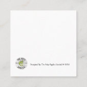 Gefeliciteerd met uw nieuwe huis makelaar vierkante visitekaartje (Achterkant)