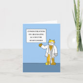 Gefeliciteerd met uw opleiding tot Dr. Optometry Kaart (Voorkant)
