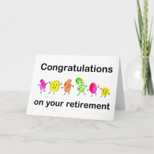 Gefeliciteerd met uw pensionering van Group Finger Kaart
