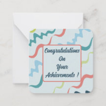 Gefeliciteerd met uw prestaties!