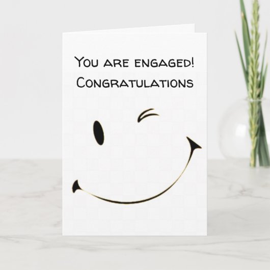 *GEFELICITEERD MET ** UW VERLOVING** KAART (Voorkant)