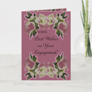 Gefeliciteerd met uw verlovingskaarten kaart