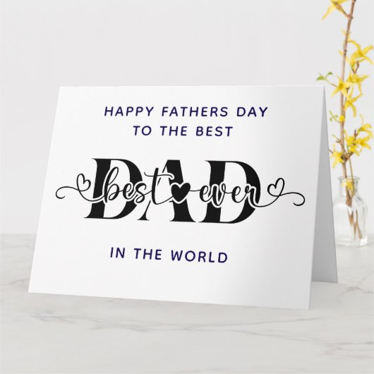 Gefeliciteerd met Vaderdag, allerbeste Kaart (Gele Bloem)