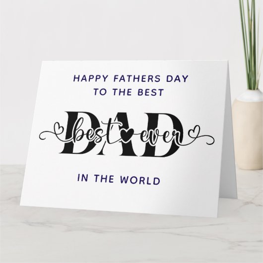 Gefeliciteerd met Vaderdag, allerbeste Kaart (Voorkant)