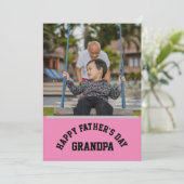 Gefeliciteerd met Vaderdag, opa  Kaart Persoonlijk (Staand voorkant)