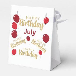 Gefeliciteerd met verjaardag Juli verjaardagen Bedankdoosjes