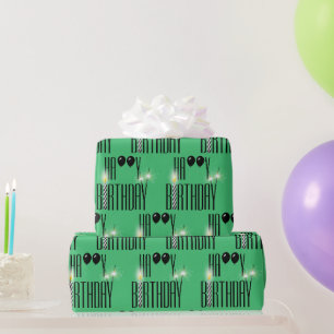 Gefeliciteerd met verjaardag Vonken en ballonnen Cadeaupapier