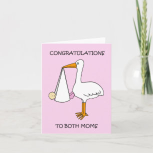 Gefeliciteerd met Vrouw Couple a Baby Girl Kaart