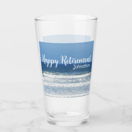 Gefeliciteerd met Waves & surf Glas (Achterkant)