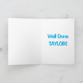 Gefeliciteerd met zijn examensucces -  kaart (Binnen)