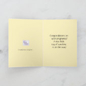 Gefeliciteerd met zwangerschap kaart (Binnen)