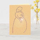 Gefeliciteerd met zwangerschap kaart (Gele Bloem)