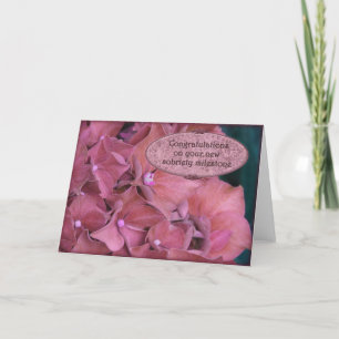 Gefeliciteerd, Milestone Sobriety Recovery Card Kaart