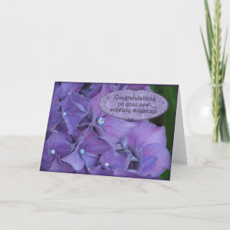 Gefeliciteerd Milestone Sobriety Recovery Kaart