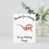 Gefeliciteerd Milksnake Bedankkaart (Staand voorkant)